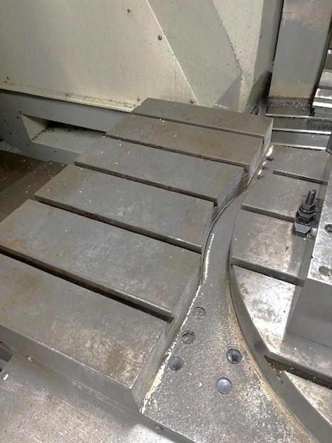 Used 2007 Haas EC-1600-4AX with Thru the Spindle Coolant, Built in 4th Axis Table, HRT210 Rotary Table as 5th Axis, Remote Jog Handle