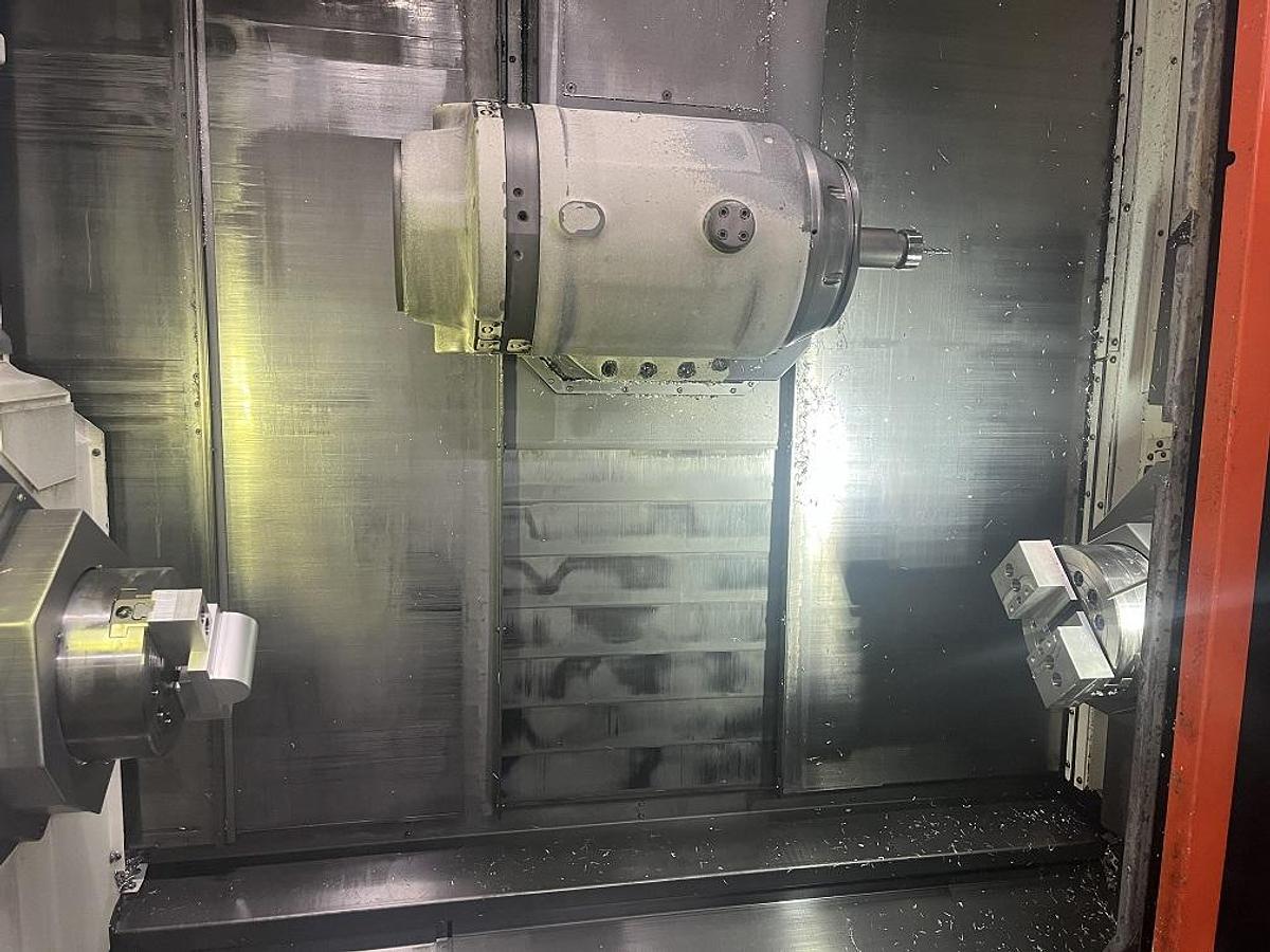Used 2012 Mazak Integrex i-200S Mazatrol Matrix Nexus 2 with Subspindle, Simultaneous 5-Axes Tool Tip Point Control