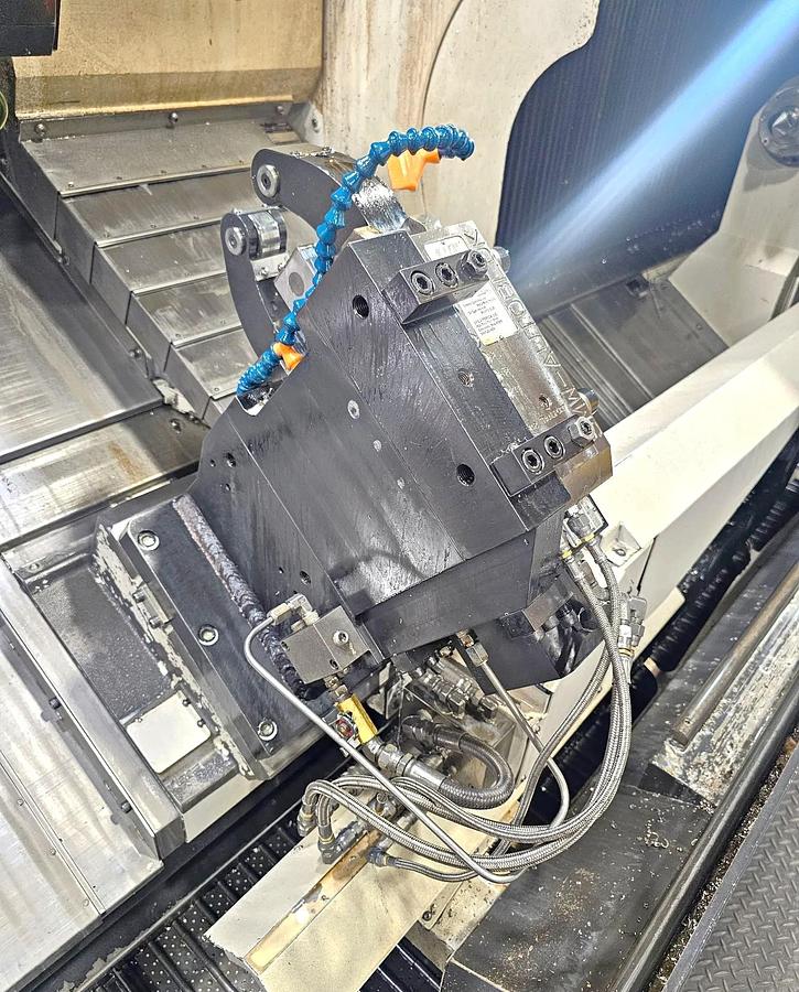 Used 2007 Mazak Nexus QTN 450-IIM/3000 with Full C Axis Spindle Rotation, Milling Capable, 18" Hyd Chuck, 6" Bar Capacity, 120" cc