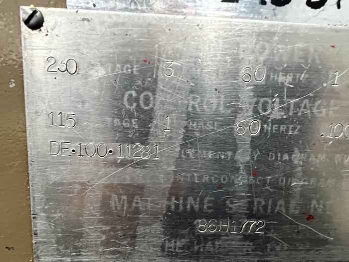 Used 1986 Harperizer Model 2HA12 Vibratory Surface Finishing Machine