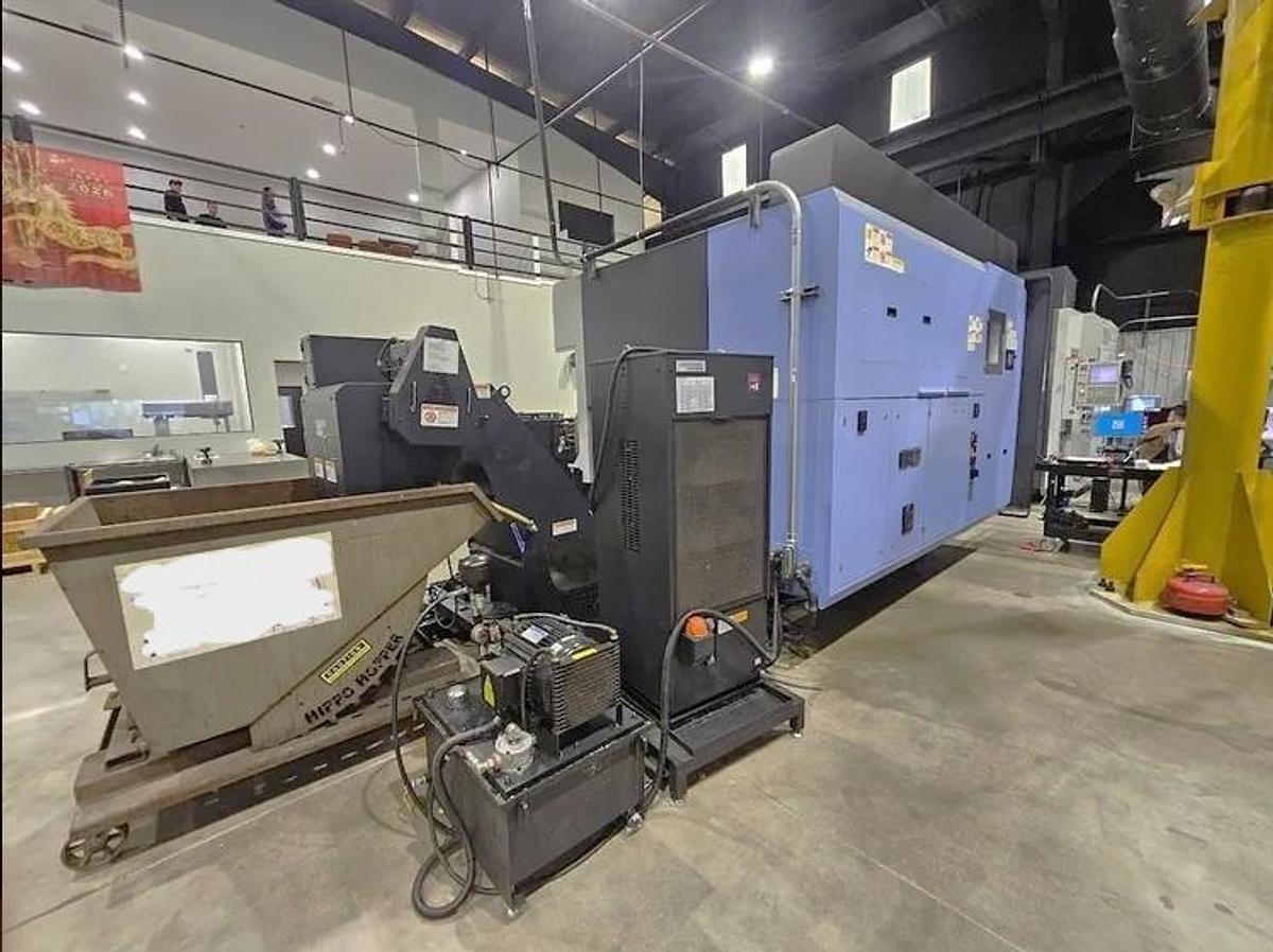 Used 2020 Doosan DVF 6500 5 Axis Trunnion VMC with 18,000 RPM, 60 ATC, Coolant Thru Spindle, Probing, Chip Conveyor