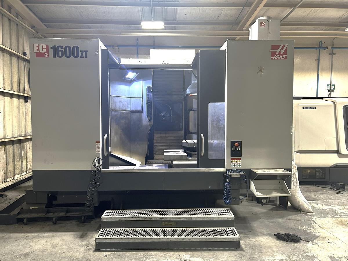 Used 2019 Haas EC-1600ZT with Extended Z Axis Travel, 7500 RPM, Integrated 4th Axis Platter, TSC, Renishaw Probing, 30 ATC
