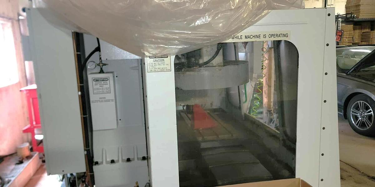 Used 1996 Haas VF-2B with Haas HRT-210 4th Axis Rotary Table, Newer Spindle, Newer LCD Monitor and Lube System