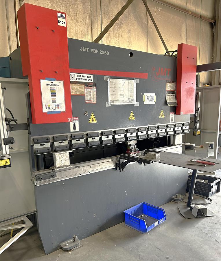 Used 2013 JMT Model PBF 2560 Hydraulic Press Brake