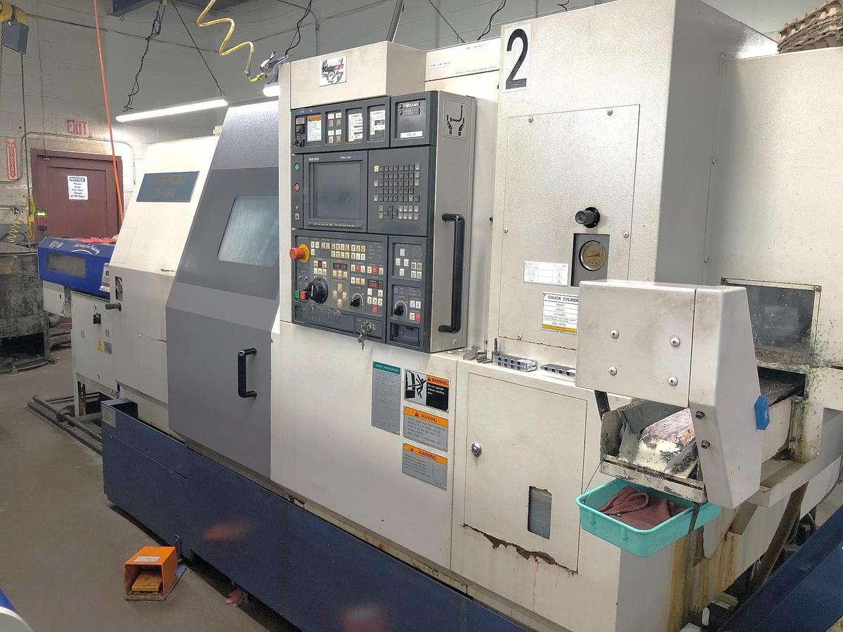 Used 2000 Mori Seiki ZL-150SMC w/ Iemca VIP80 Barfeed, Parts Convey., Chip Convey., Collet Chks., Live Tooling, Dual Turrets, Subspindle