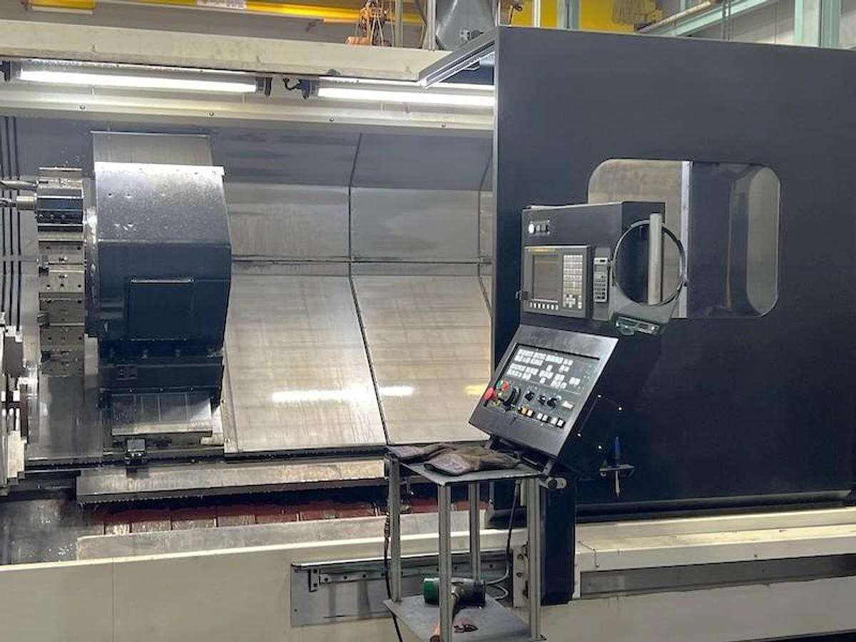 Used 2018 YCM TC-46/3200 with 24" Hyd. Chk, 6.5" Bar Cap., 29.55" Max Turn Diam., 134.45 cc, Tailstock, Chip Conveyor, Tool Eye