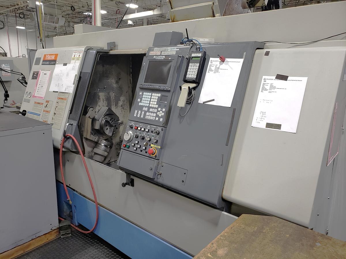 Used 1999 Mazak Integrex 200Y 5 Axis Mill/Turn Lathe with 10,000 RPM Mill Tools