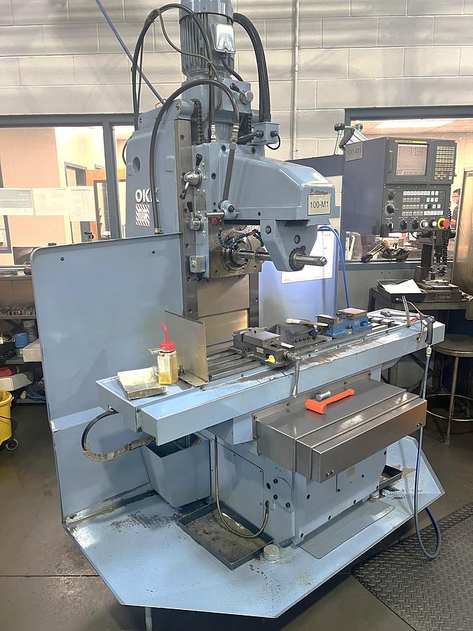 Used 2006 OKK MH-2NCP Heavy Duty CNC Horizontal Mill with Fanuc 20i-FB Control, Outboard Support, Arbor Tool, Remote Jog Handle