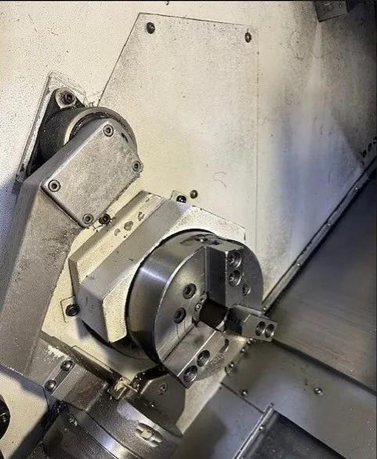 Used 2006 Mazak Nexus QTN 100-II M with Full C Axis Milling, Chip Conveyor, LNS Short Barfeed, Parts Catcher, Tailstock, Tool Eye