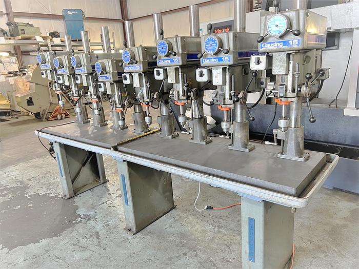 Used 2007 Clausing 15" (8) Spindle Drill Presses - All Model 1667