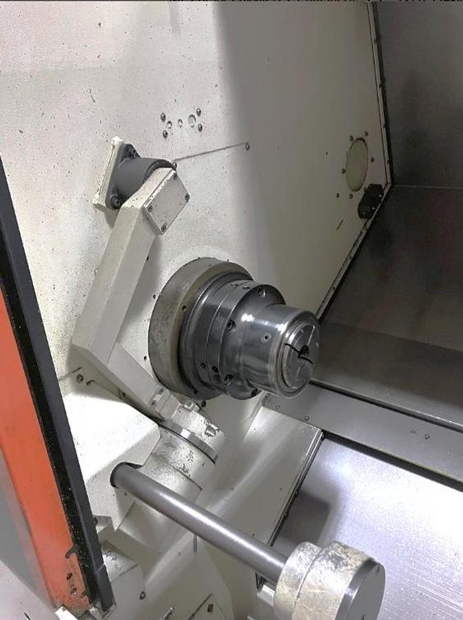 Used 2014 Mazak Nexus QTN 250-II with ATS Barfeeder, Parts Catcher, Chip Conveyor, Tailstock, Collet Chuck, 10" Chuck