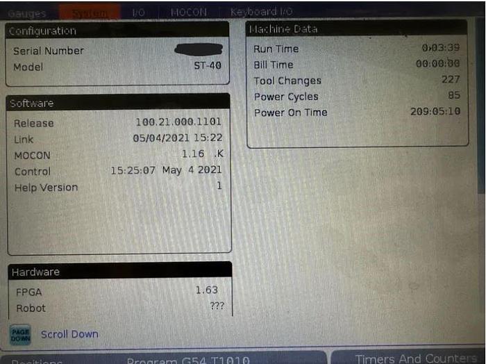 Used 2021 Haas ST-40 Chucker 2 Axis Turning Center