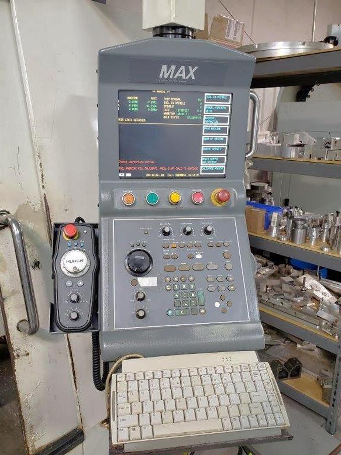 Used 2003 Hurco VM2 with 16 Pos. Side Mounted ATC, Remote Jog Handle, Rigid Tap, Floppy Drive, Ulti-Pockets, Extended Memory