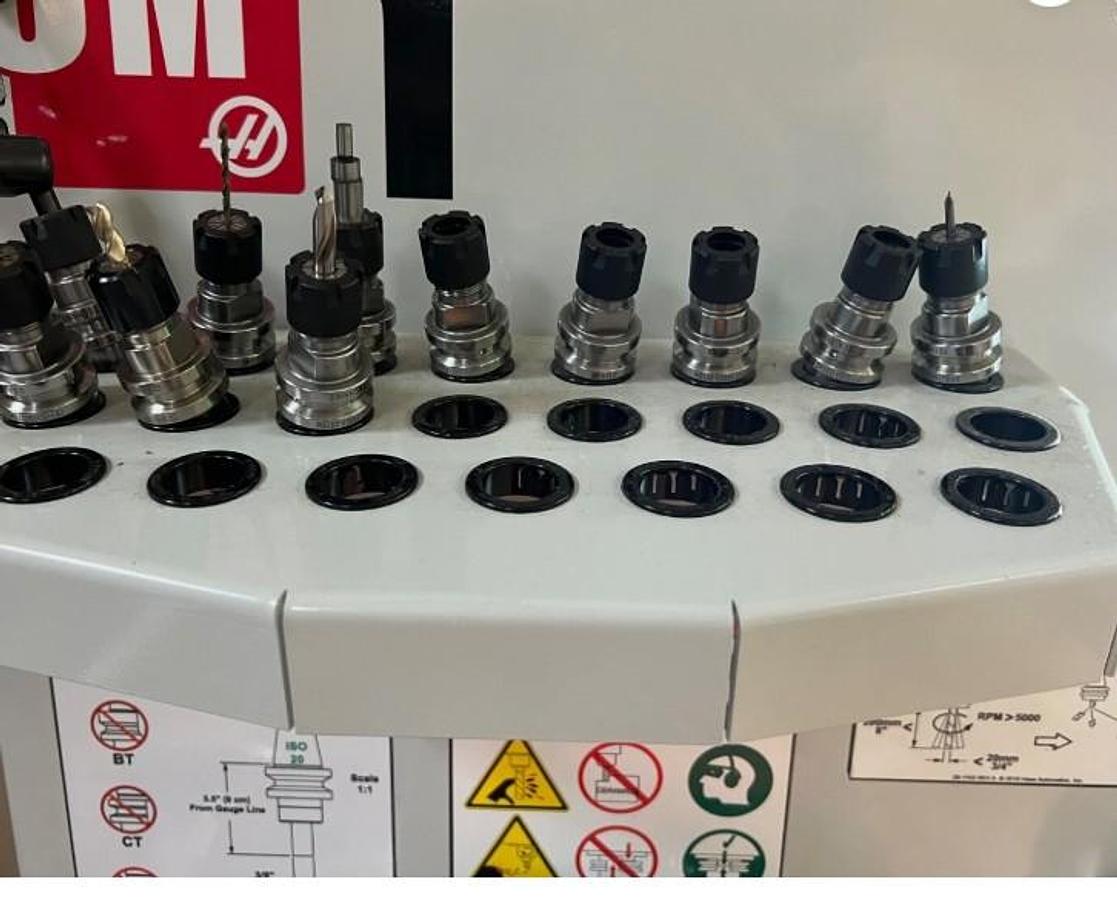 Used 2020 Haas CM-1 Compact Mill with 20 Station ATC, 30,000 rpm, ONLY 19 FEED CUT HOURS