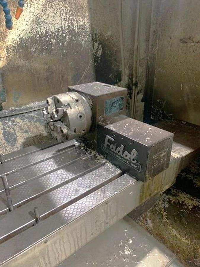 Used 1999 Fadal VMC4020AHT with Fadal 4th Axis Rotary Table, High Torque, CNC88HS Control