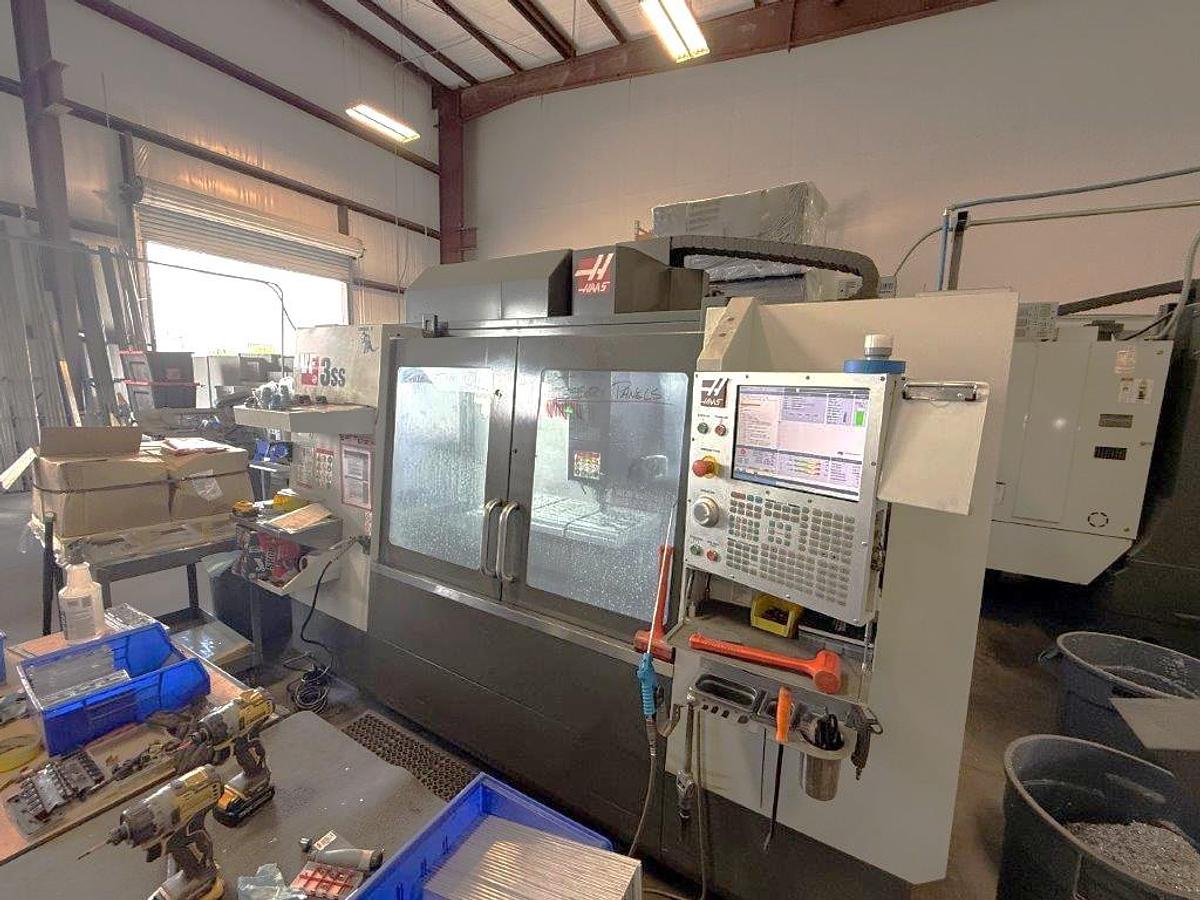 Used 2022 Haas VF3SS with 15,000 RPM, Programmable Coolant Nozzle, Chip Auger