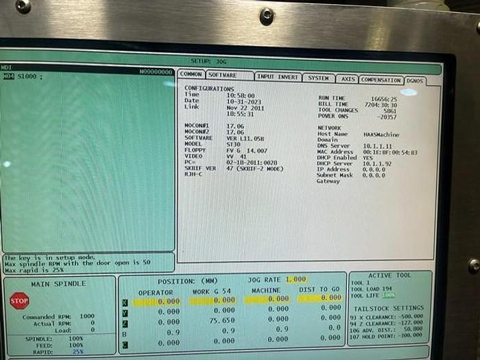 Used 2011 Haas ST30Y Big Bore