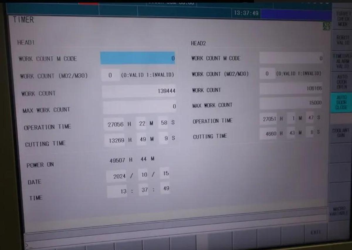 Used 2014 DMG Mori NTX2000-1500SZM Mill/Turn Center, Pendulum B Axis, Y Axis, Lower Turret Milling, 8" Chucks Both Spindles