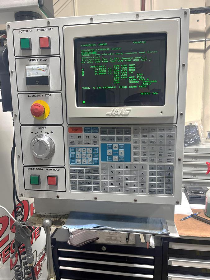 Used 1998 Haas VF1 with Programmable Coolant, 3.5" Floppy Drive, Remote Jog Handle