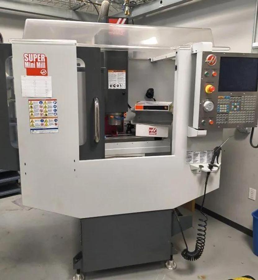Used 2014 Haas Super Mini Mill with Probing, High Speed Machining, 10,000 RPM, Rigid Tap