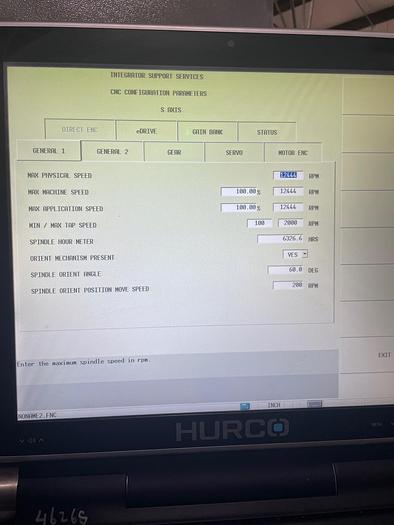 Used 2016 Hurco VMX-42