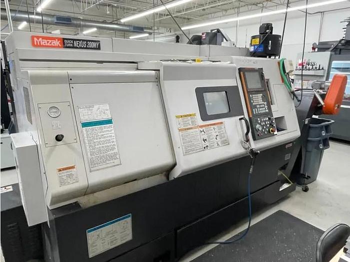 Used 2004 Mazak Nexus QTN 200 MY with Milling, Y Axis, Chip Conveyor, Tailstock, Tool Presetter, 8" Chuck, 2" Bar Capacity