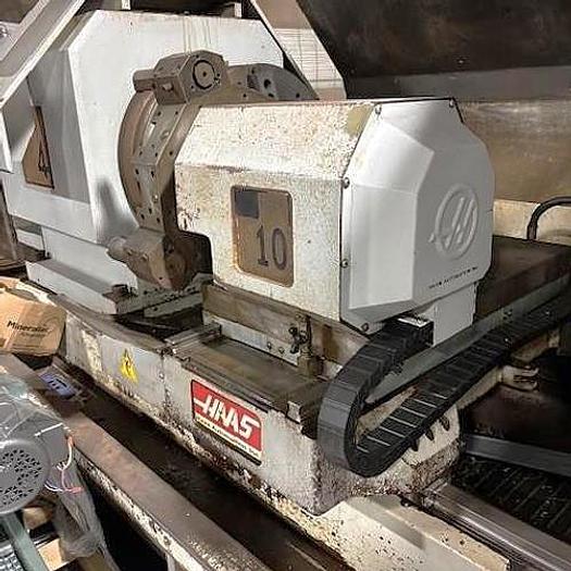 Used 2008 Haas TL-4 Big Bore Lathe w/ 10.8" Spindle Bore, Dual 24" Chucks, Chip Conveyor