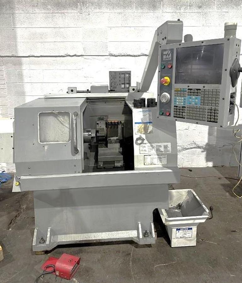 Used 2008 Haas GT-10 Chucker with 5" Chuck, 8 Station Turret, Coolant Tank & Pump, 