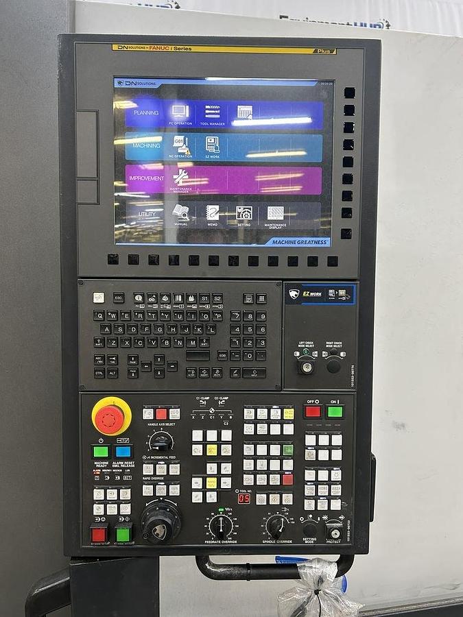 Used 2022 DN Solutions Puma 3100 XLY with Live Milling, Y Axis, Extra Long Bed, Steady Rest, Tailstock, 4" Bar Capacity, ONLY 1328 Cutting Hrs.