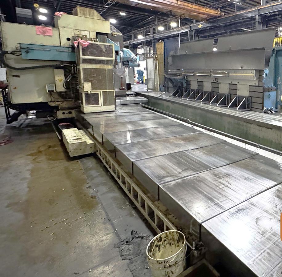 Used 2000 Anayak HVM-T-11000 3 + 2 Axis Bed Mill with B Axis Head with 2.5 Deg Increment, 40 HP, 3000 RPM, Heidenhain Control