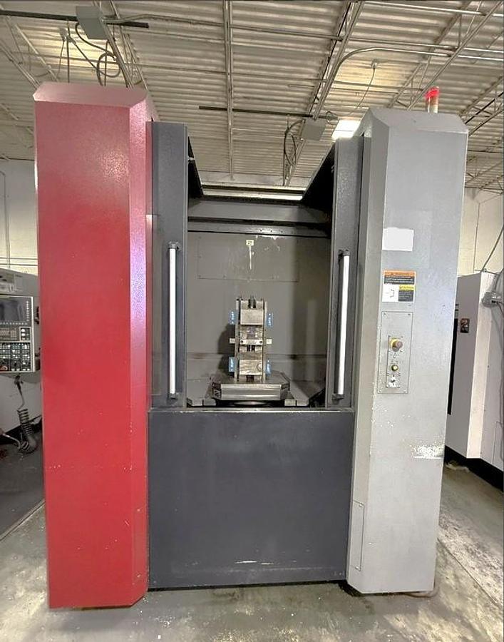 Used 2015 OKK HMC-500 with Full 4th Axis, 60 Station Tool Changer, CAT40 Big Plus Spindle, High Press. Coolant Thru Spindle