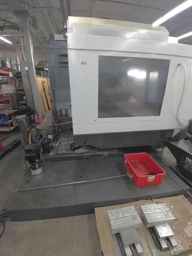 Used 2016 Haas VF9/40 with Midaco Pallet Changer (available without as well), 40 Pos. ATC, TSC, 10k RPM, 4th Axis Ready