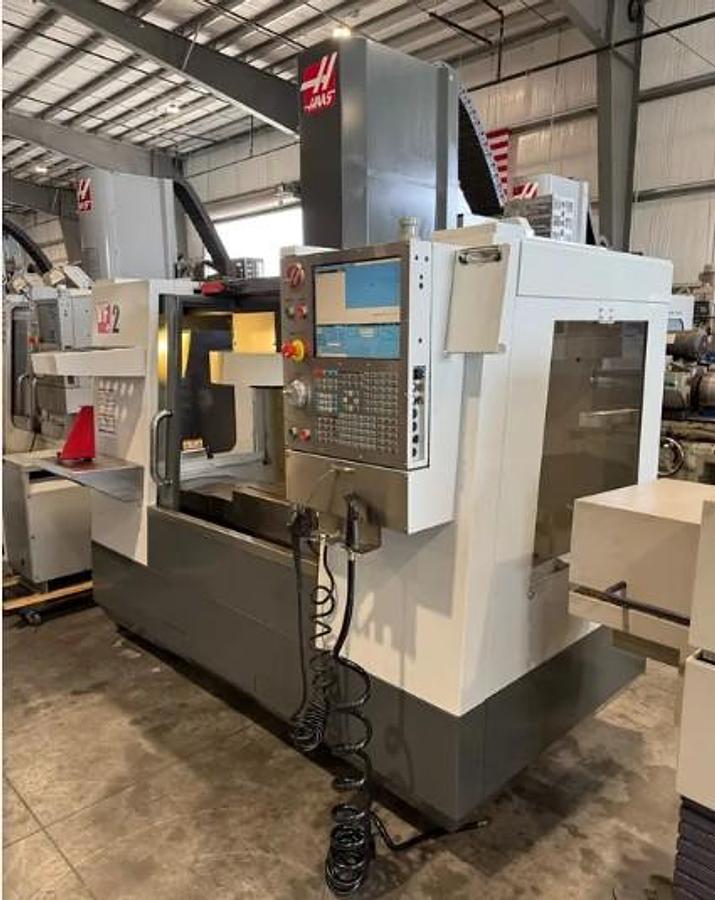 Used 2012 Haas VF2 with 4th Axis Drive/Wiring, Visual Quick Code, Rigid Tapping, USB Port, Low Hours, 20 Pos. Tool Carousel