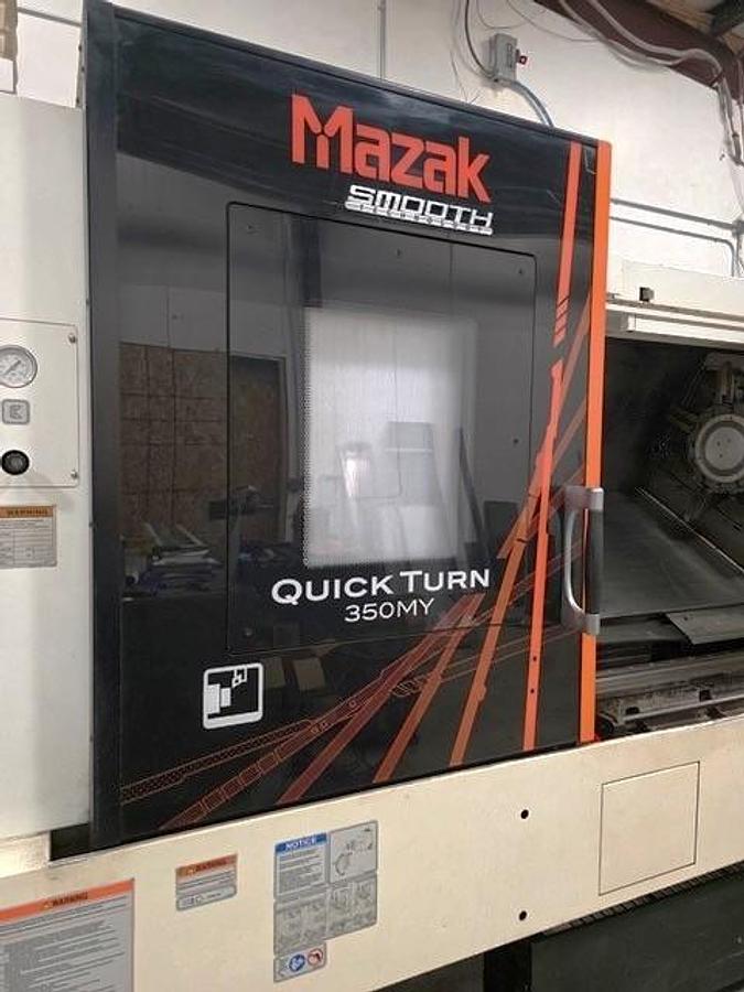 Used 2020 Mazak Quick Turn 350 MY/2000 with Milling, Y Axis, 80" Centers, Tailstock, Steady Rest, 12" Chuck, 4" Bar Capacity