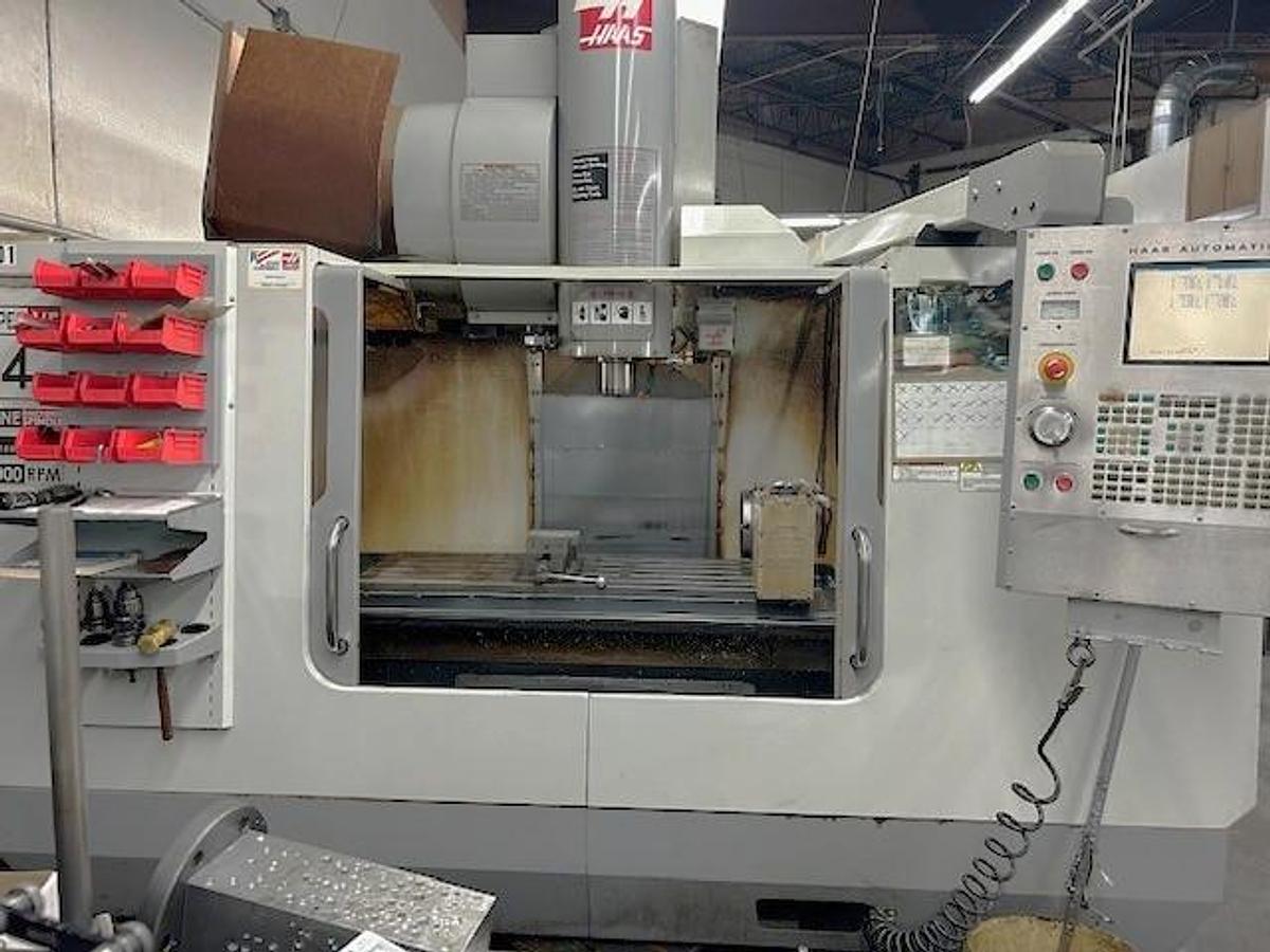 Used 2005 Haas VF4SS w/ 4th Axis Drive, Haas HRT-210 Rotary Table, Prog. Coolant, BT40