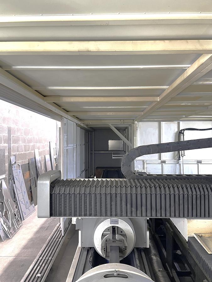 Used 2021 Bodor Model P3015T6 3 KW IPG Laser Cutting Machine with Tube Cutter