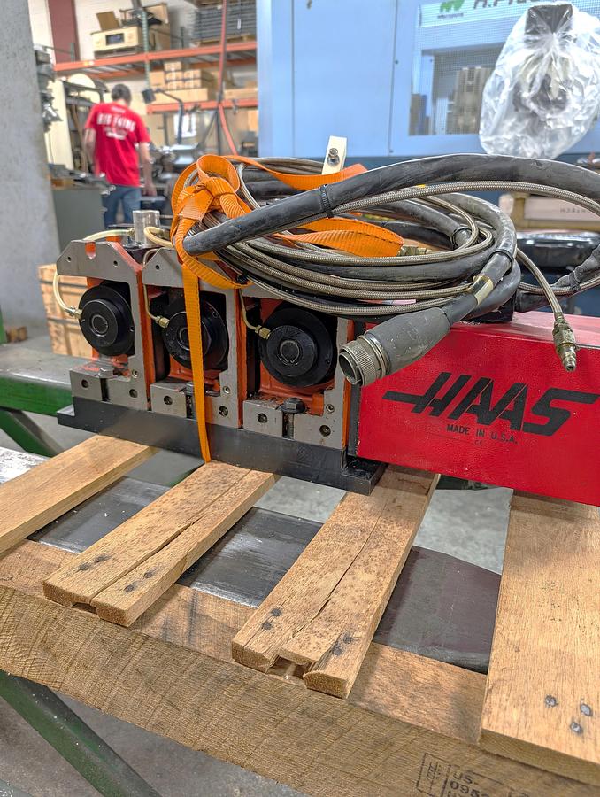 Used 1999 Haas HA5C3-HD-CNC-AC25 3 Spindle 5C Collet Indexer Unit