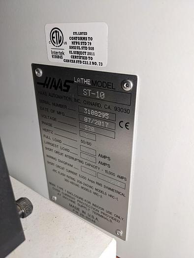 Used 2017 Haas ST-10 Chucker