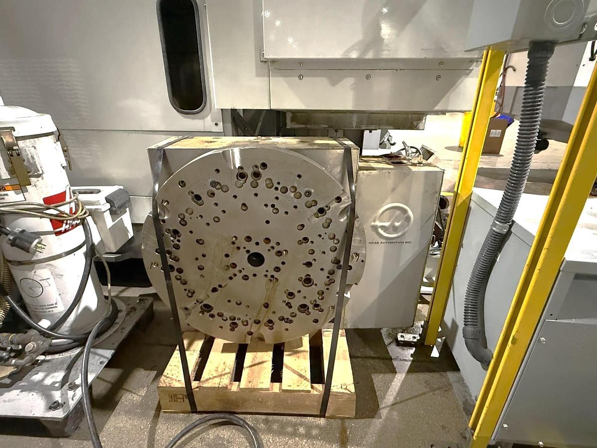 Used 26 Haas EC-1600-4X with 5 Axis Capability, Built In 4th Table, Removable 5th Axis Rotary Table, 50 ATC, Probing, Cool. Thru Spindle
