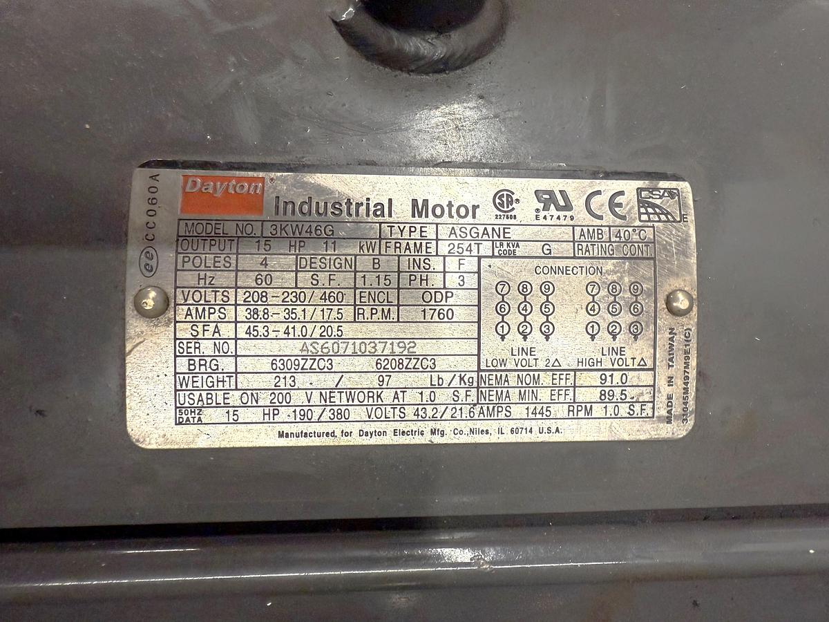 Used 1989 Quincy Model EE-5120 Electric Reciprocating Air Compressor