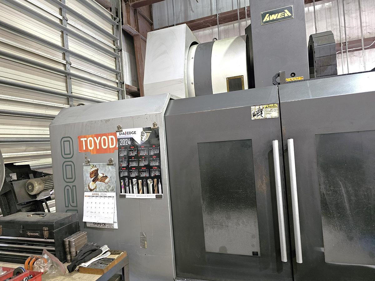 Used 2006 Awea BM-1200 with Chip Conveyor, 24 Station Side Mount ATC, RJH, Boxed Ways, Fanuc Control