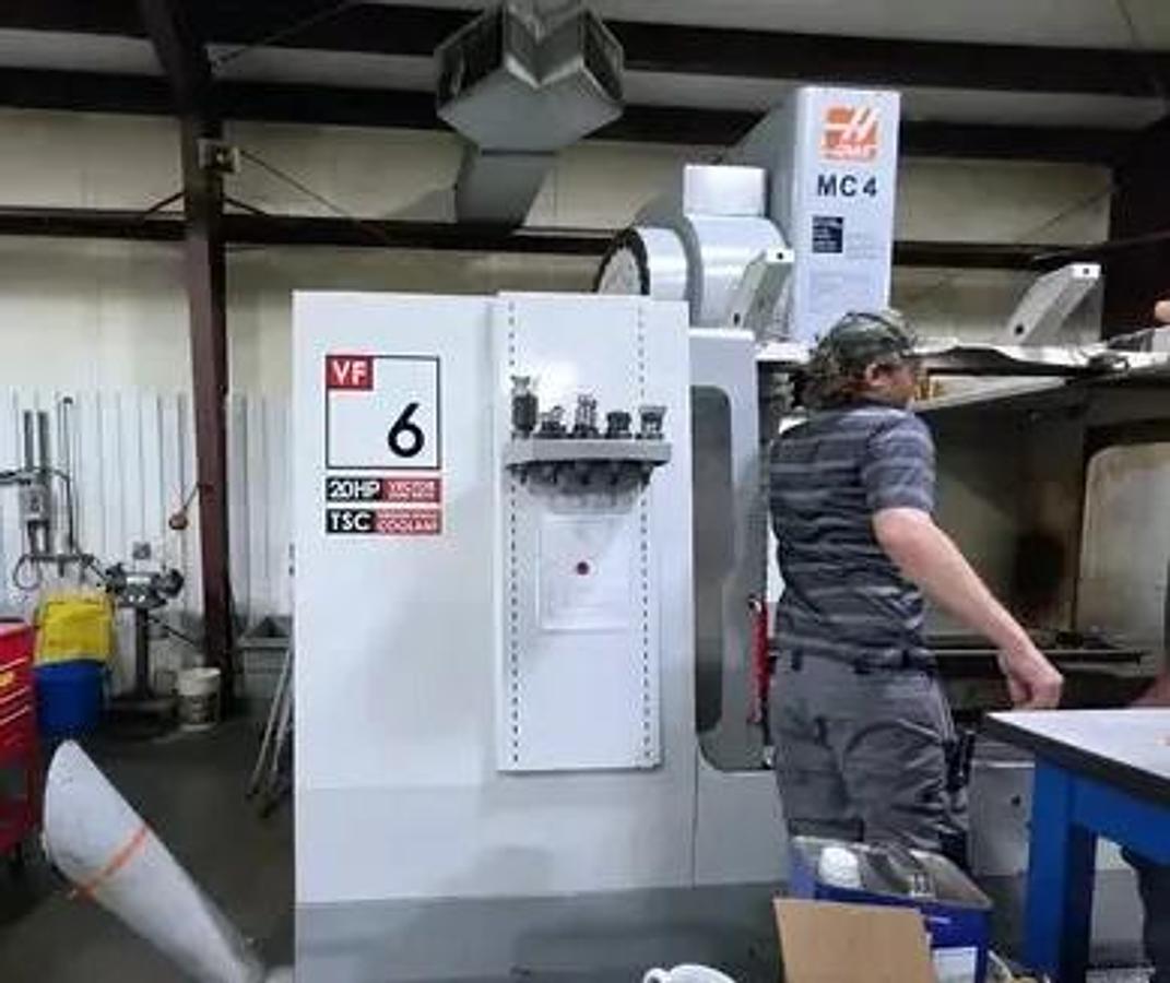 Used 2004 Haas VF-6D/40 with 7500 RPM Direct Drive, 24 Station Side Mounted ATC, TSC, Haas Probing, Hi Speed Machining