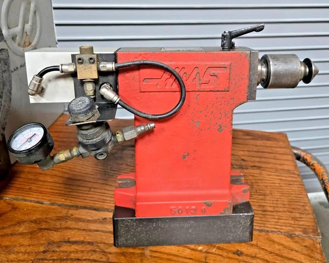 Used Haas HRT310 Brushless Type with 2 Multi Pin Cable Connections, Sigma 1 Motor, Tailstock
