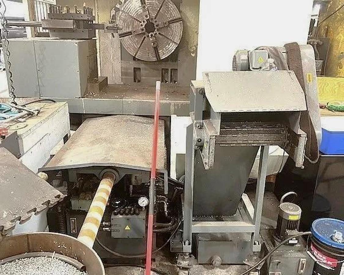 Used 2013 Takang LB40 x 1200 CNC Heavy Duty Lathe with 60" sw, 39.3" Max Cut Diam., 600 RPM, 6" Bore, 36" Chuck, 4 Pos. Trt., Fanuc