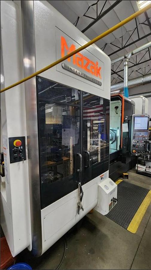 Used 2014 Mazak Integrex i-400S Mill Turn Center with Live Tooling, Y Axis, Subspindle, 60" Centers, 4" Bar Capacity
