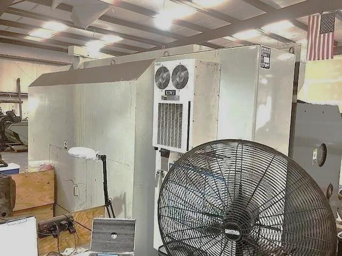 Used 2013 Takang LB40 x 1200 CNC Heavy Duty Lathe with 60" sw, 39.3" Max Cut Diam., 600 RPM, 6" Bore, 36" Chuck, 4 Pos. Trt., Fanuc