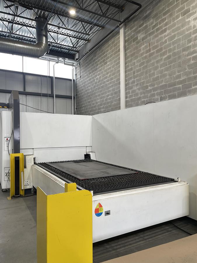 Used 2021 Bodor Model P3015T6 3 KW IPG Laser Cutting Machine with Tube Cutter