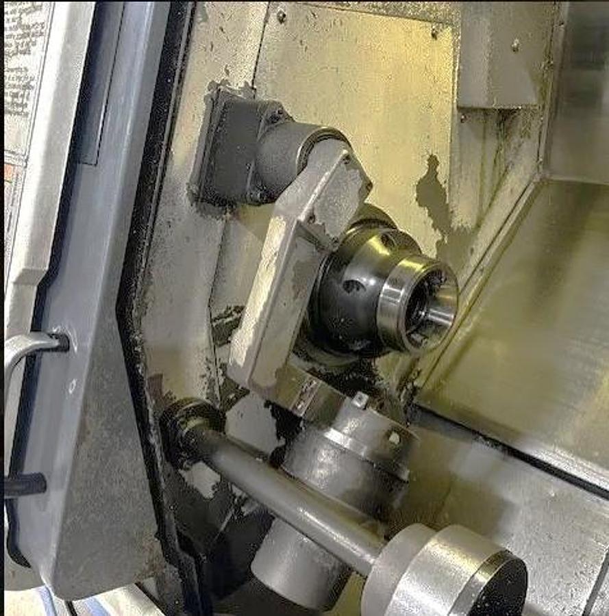 Used 2000 Mazak SQT100MSY with Milling, Y Axis, Subspindle, LNS Servo S2 Barfeed, Chip Conveyor, Parts Catcher, Tooling