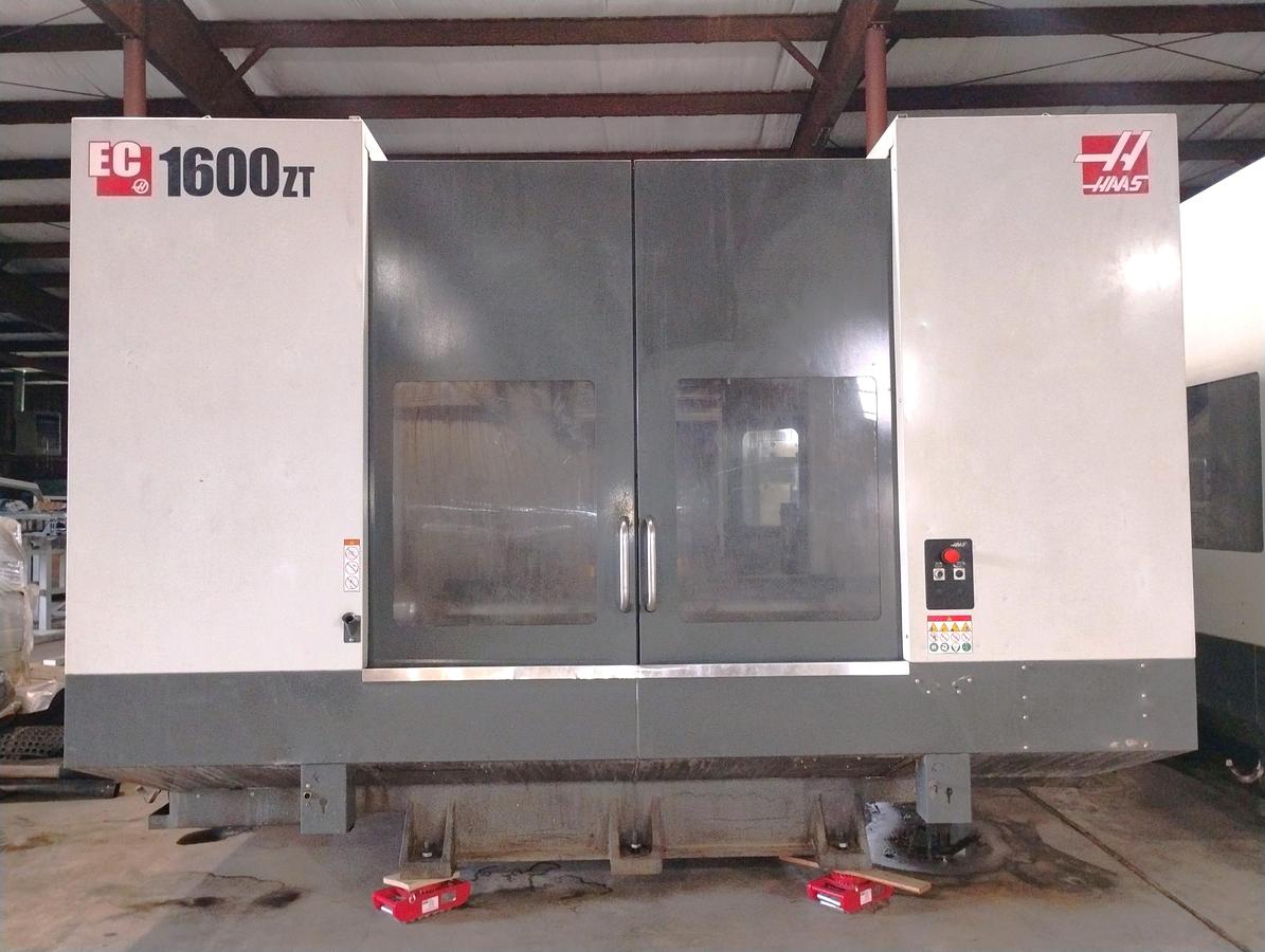 Used 2019 Haas EC-1600ZT with Extended Z Axis Travel, 7500 RPM, Integrated 4th Axis Platter, TSC, Renishaw Probing, 30 ATC