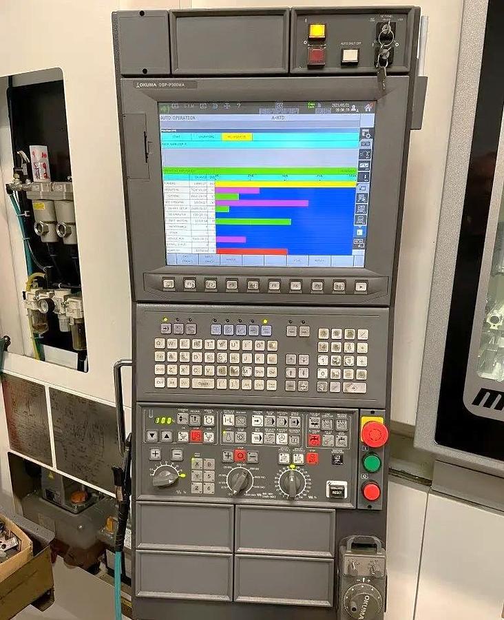 Used 2018 Okuma MB-4000H with Full 4th Axis Rotary Tbl., Tool Probing, High Press. Coolant Thru Spindle, Chip Conveyor, 64 Pos. ATC